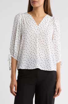 Renee C Polka Dot Top