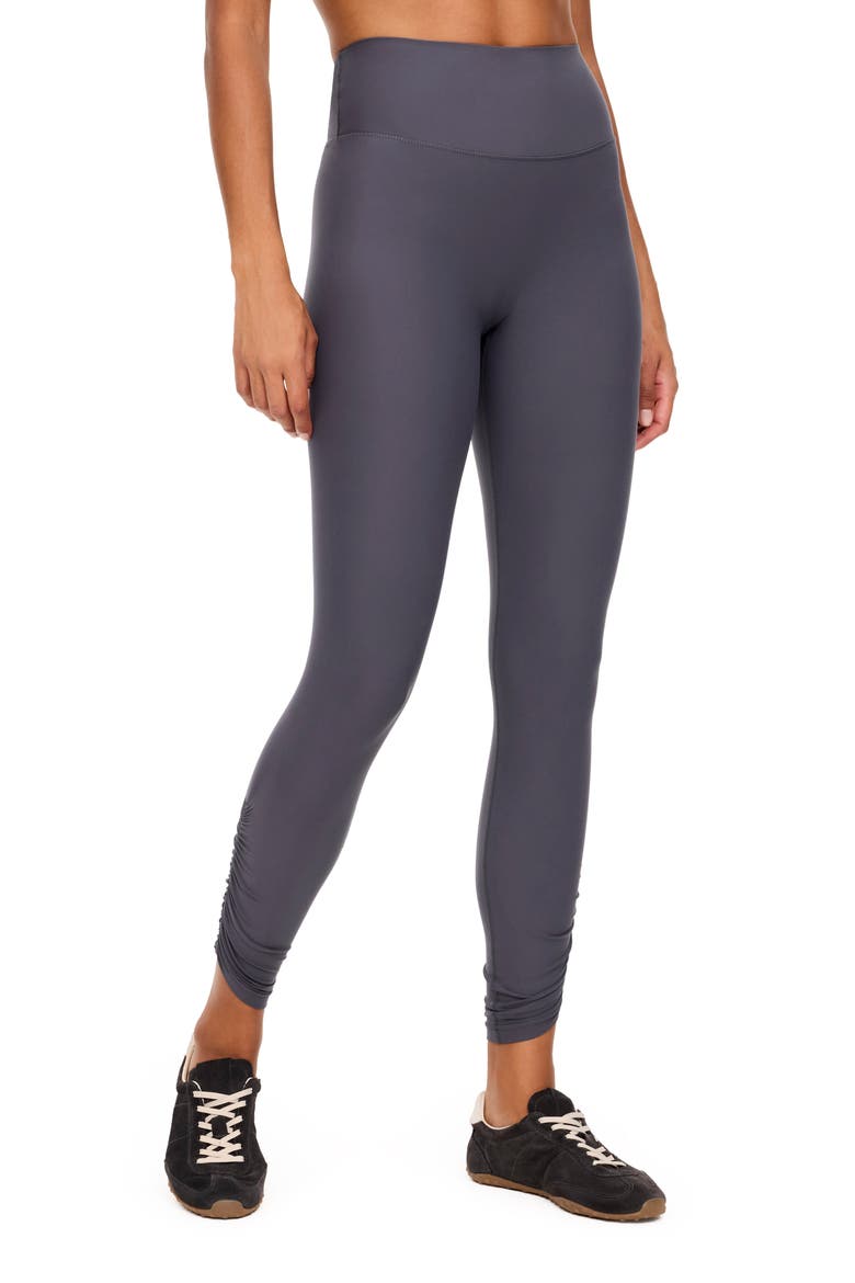 SPANXsmooth® Ruched Leggings, Main, color, DARK SLATE