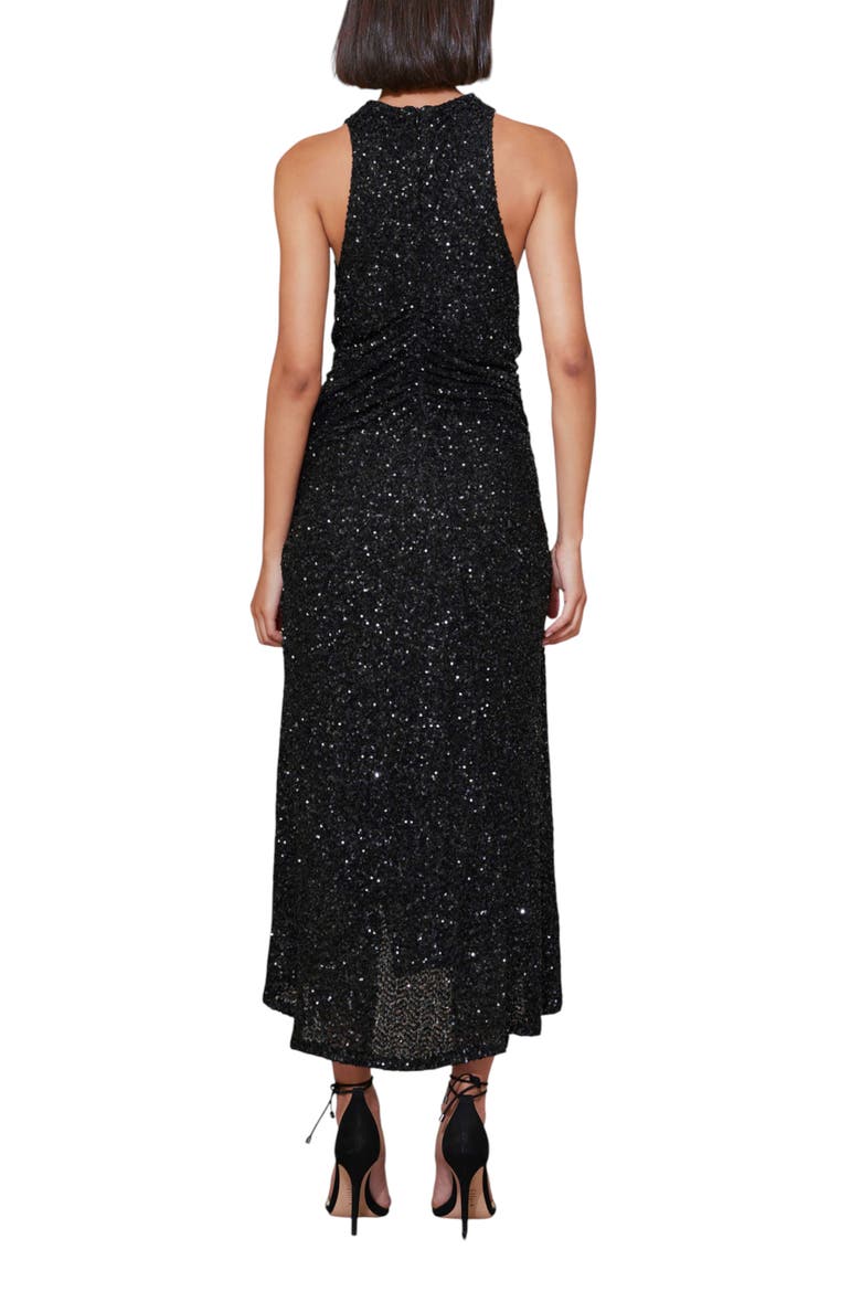 Sublime Halter Dress, Alternate, color, Caviar
