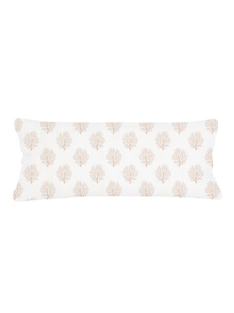 Ocean Coral Linen Pillow with Down Insert