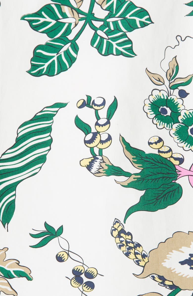 Tory Burch Tilly Floral Shirtdress, Alternate, color, 