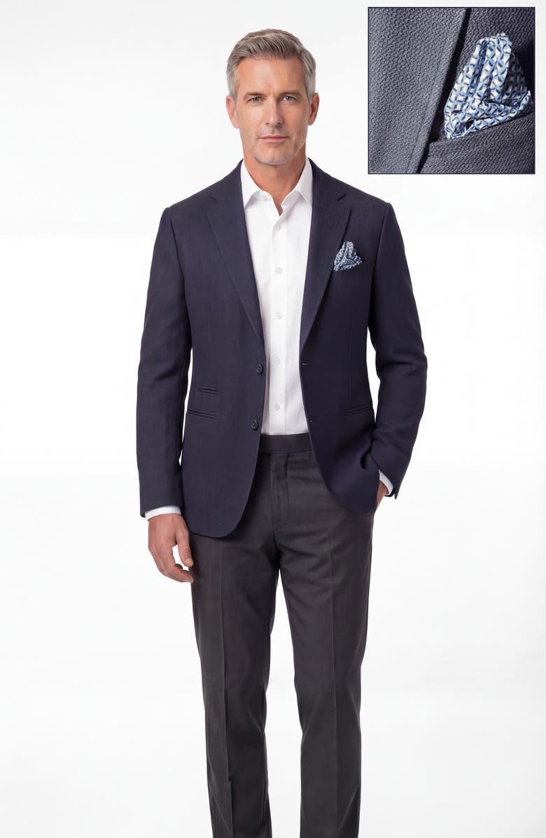 PinoPorte Two-Button Sport Coat, Alternate, color, Navy
