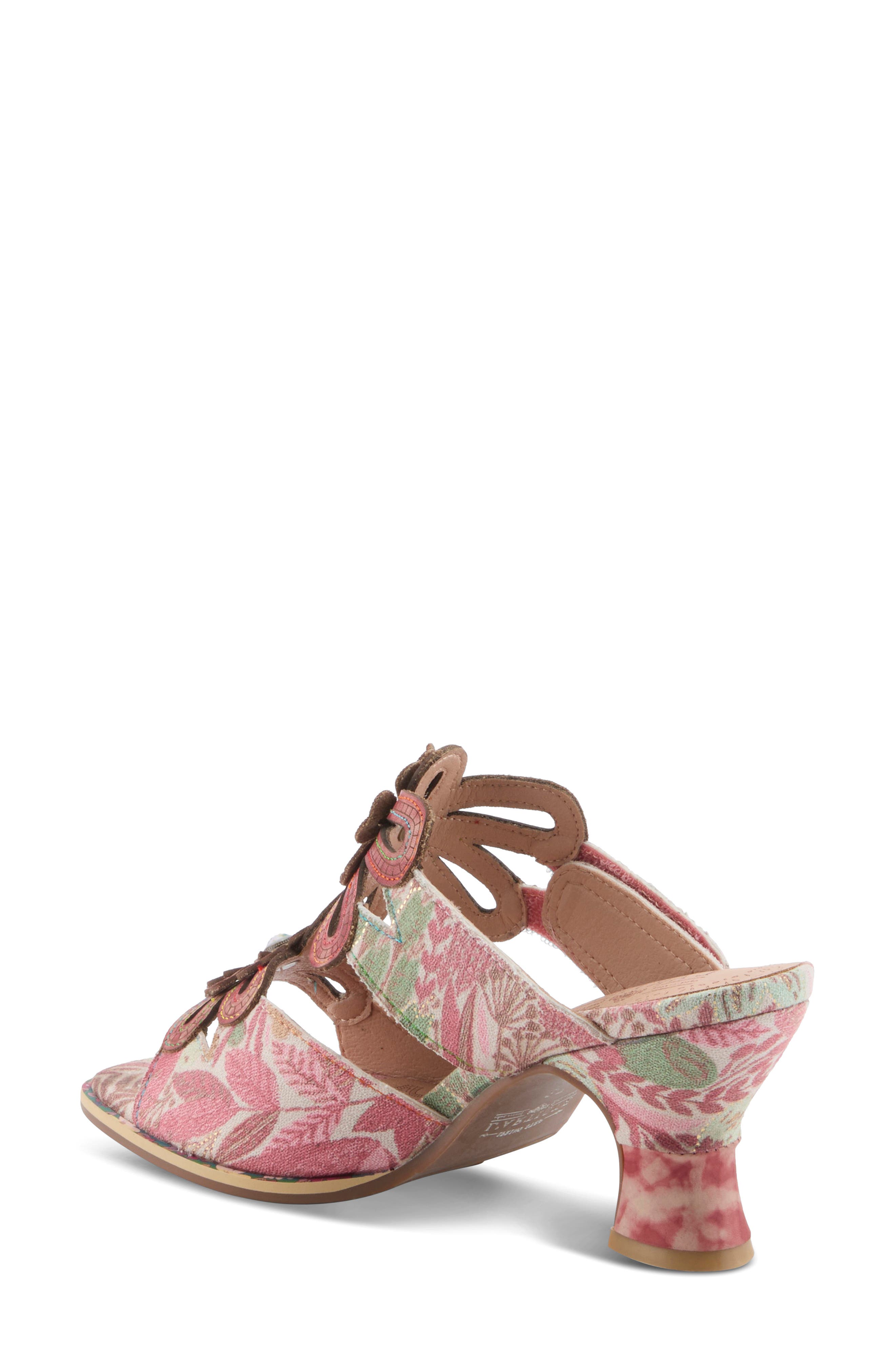 Alania Garden Floral Sandal, Alternate, color, RED MULTI