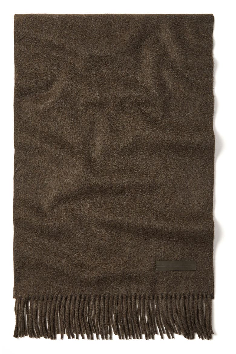 Cashmere Scarf, Main, color, DARK OLIVE GREEN