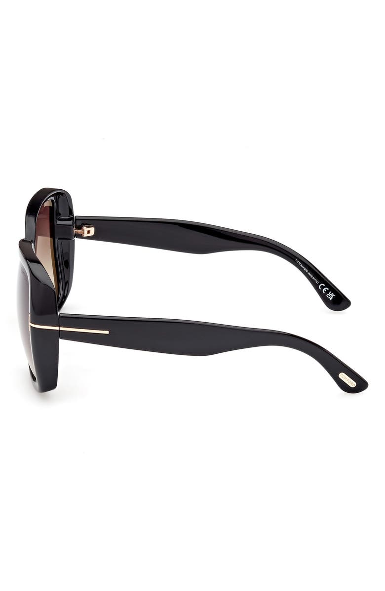 TOM FORD 61mm Gradient Butterfly Sunglasses, Alternate, color, 