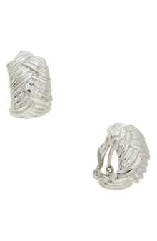 Woven Clip-On Earrings