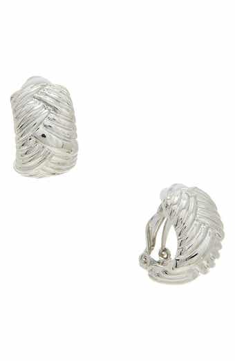 Woven Clip-On Earrings