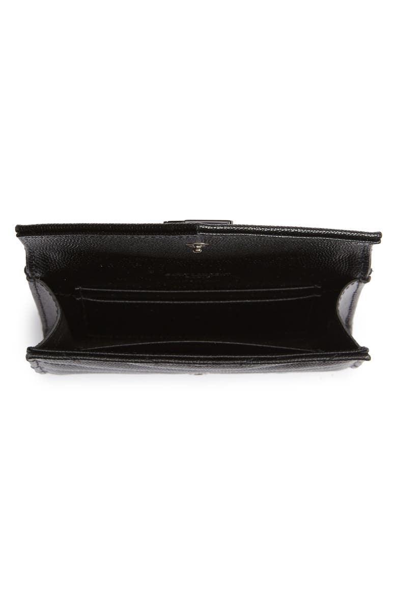 Monogram Quilted Leather French Wallet, Alternate, color, NOIR