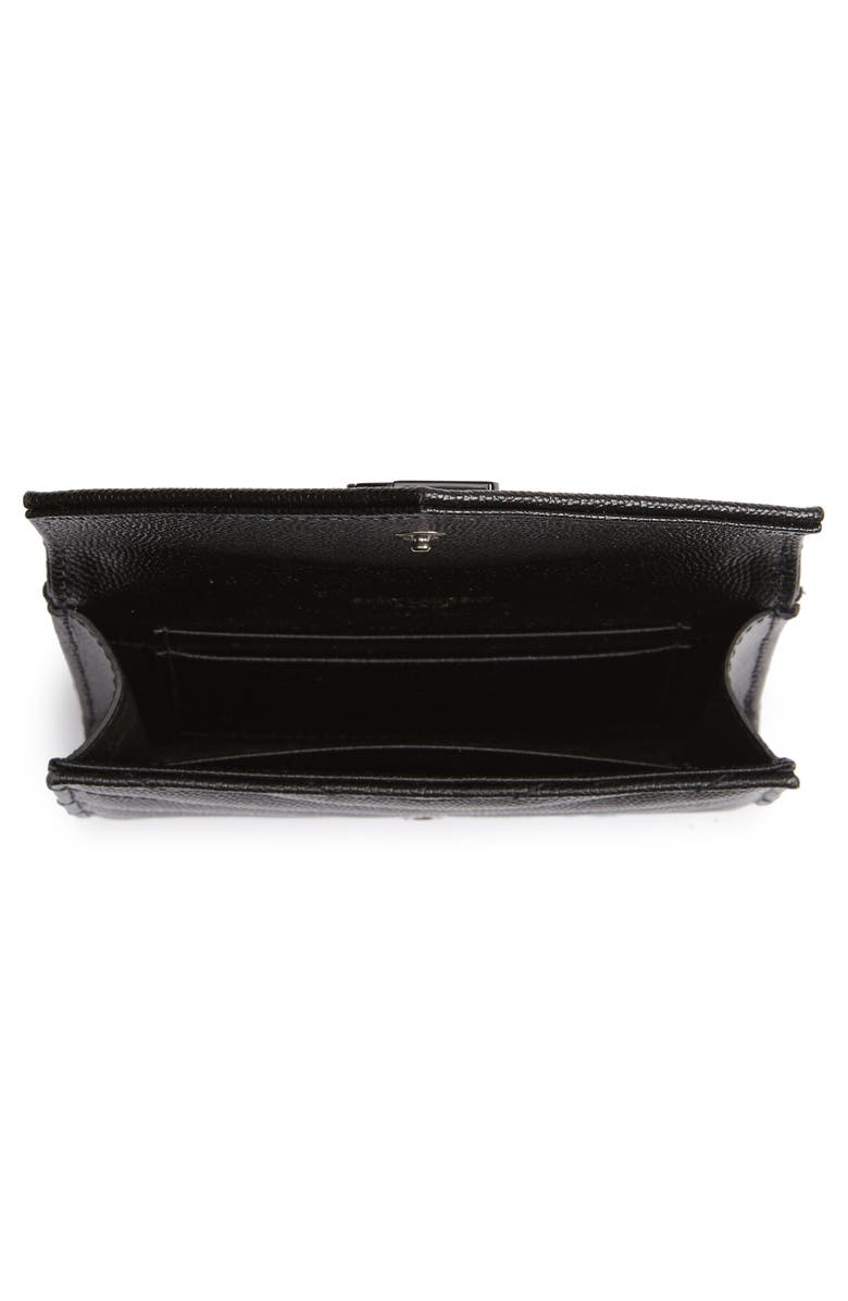Saint Laurent Monogram Quilted Leather French Wallet, Alternate, color, 