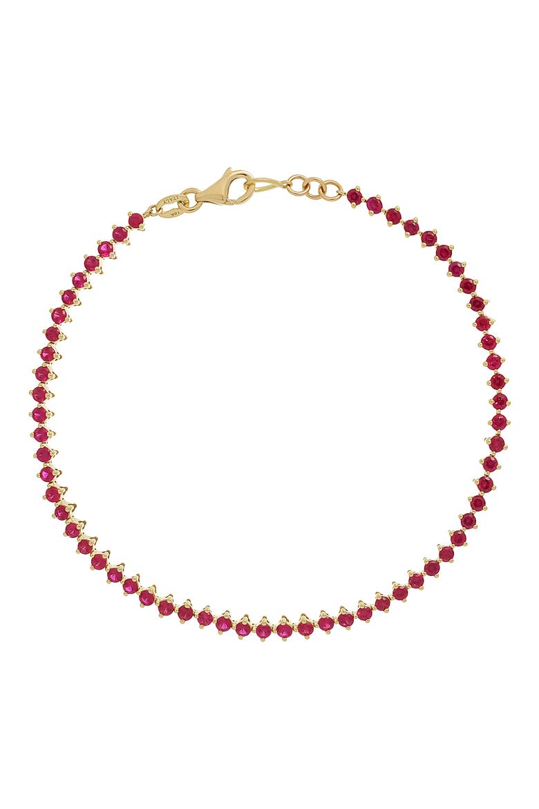 El Mar Ruby Tennis Bracelet (Nordstrom Exclusive), Main, color, 18K YELLOW GOLD