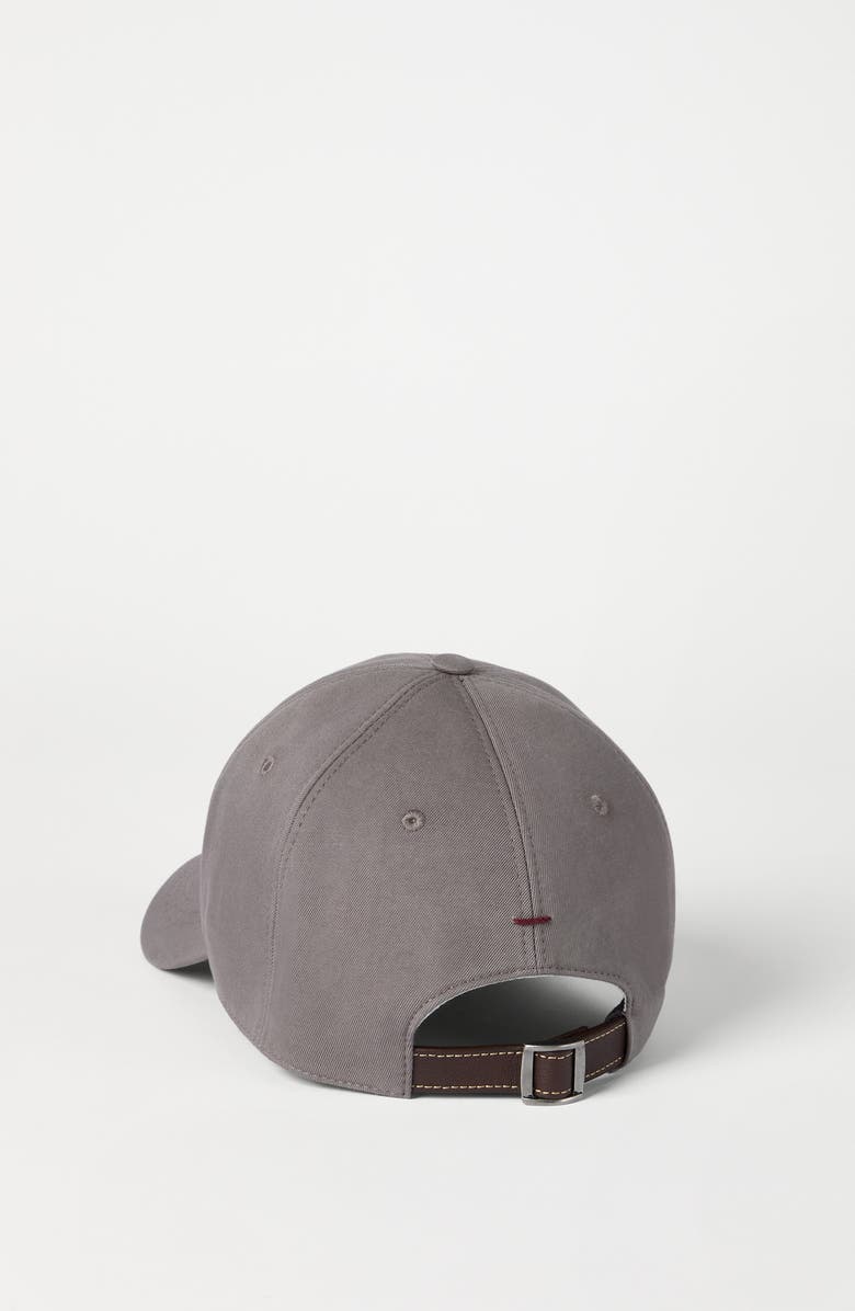 Brunello Cucinelli Baseball cap with logo, Alternate, color, Brown