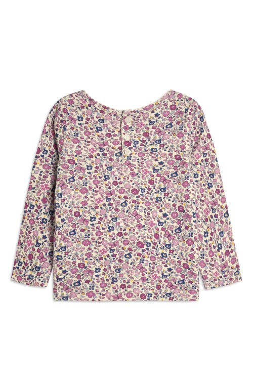 JOJO MAMAN BÉBÉ JOJO MAMAN BEBE FLORAL PRINT TOP & BUTTERFLY APPLIQUÉ CORDUROY PINEFORE SET