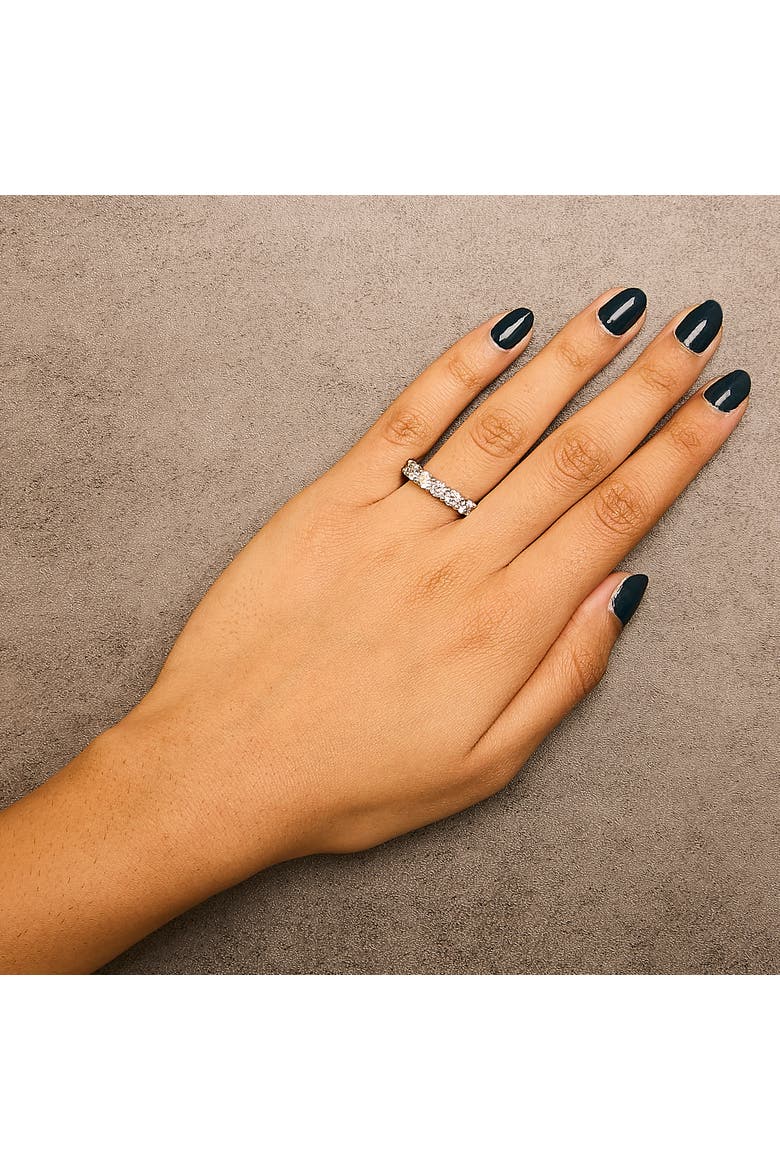 14K Gold 2.0 Cttw Diamond 7 Stone Band Ring, Alternate, color, White Gold