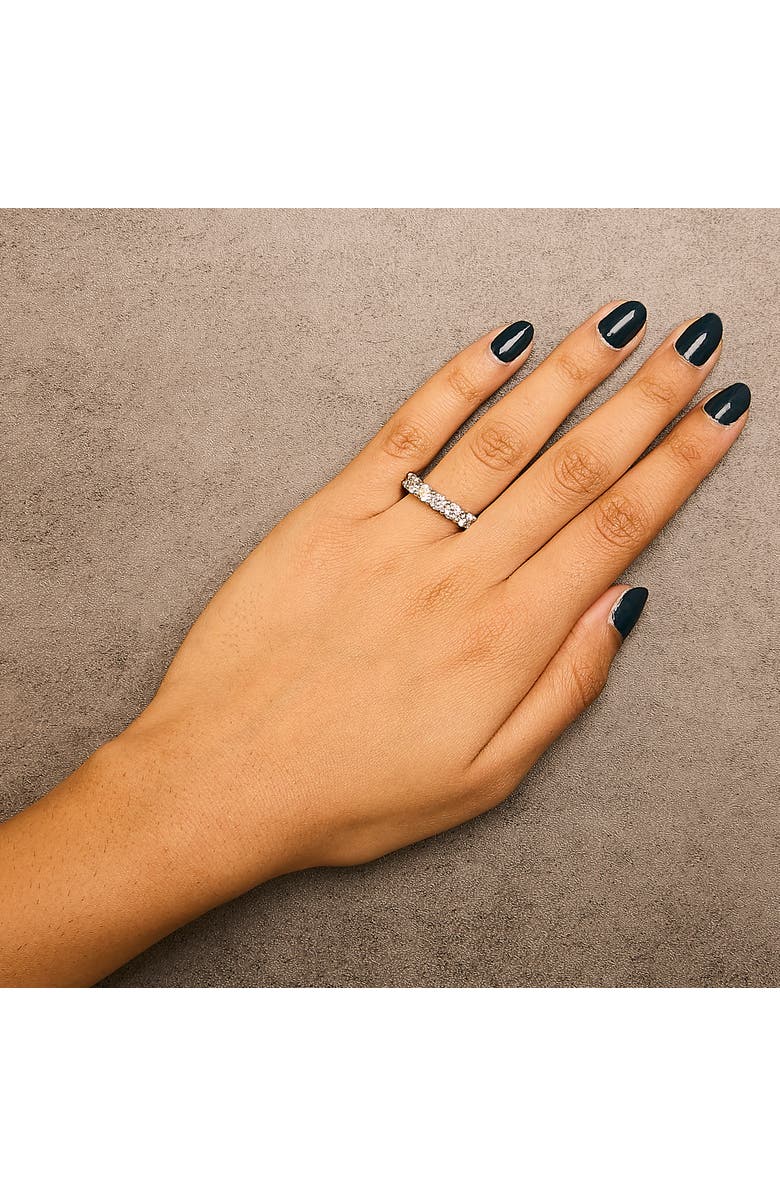 Haus of Brilliance 14K Gold 2.0 Cttw Diamond 7 Stone Band Ring, Alternate, color, White Gold