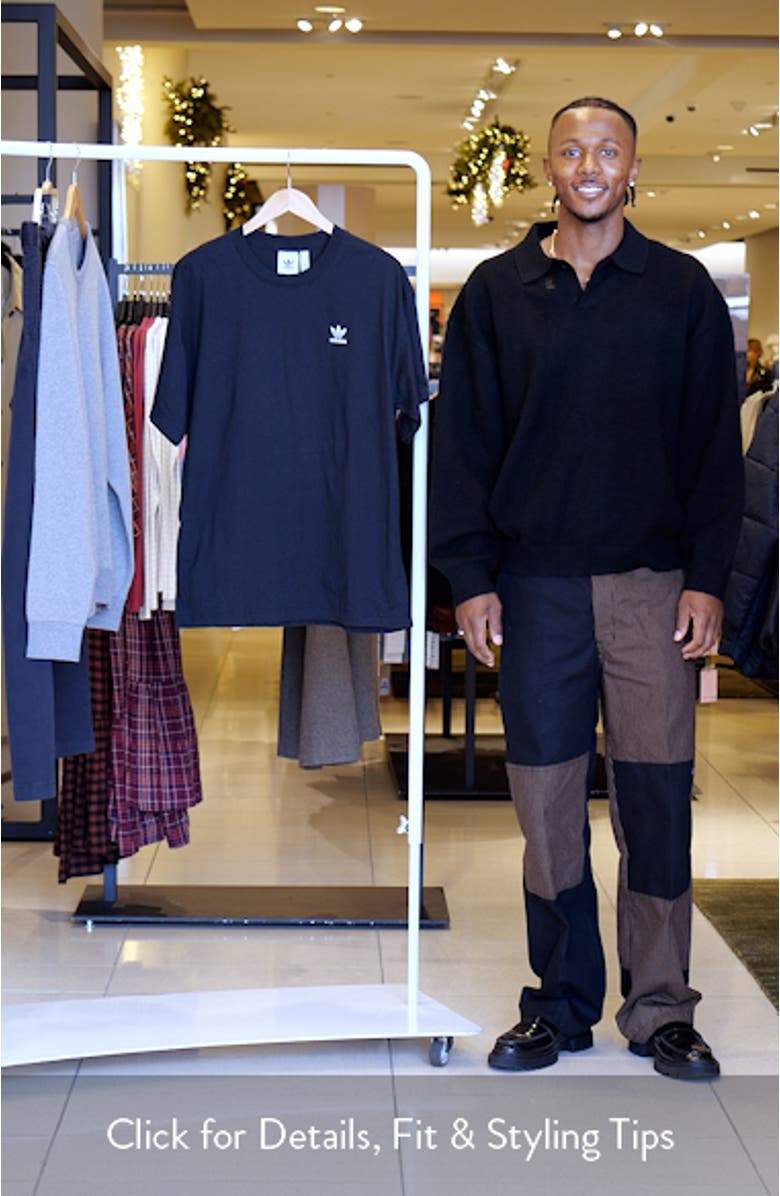 Trefoil Essentials Oversize Cotton T-Shirt, sales video thumbnail