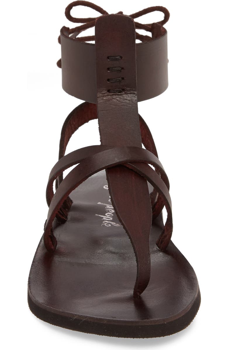 Free People Vacation Day Sandal, Alternate, color, Dark Red