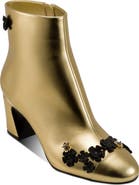 KARL LAGERFELD PARIS Dalyn Fleur Embellished Bootie