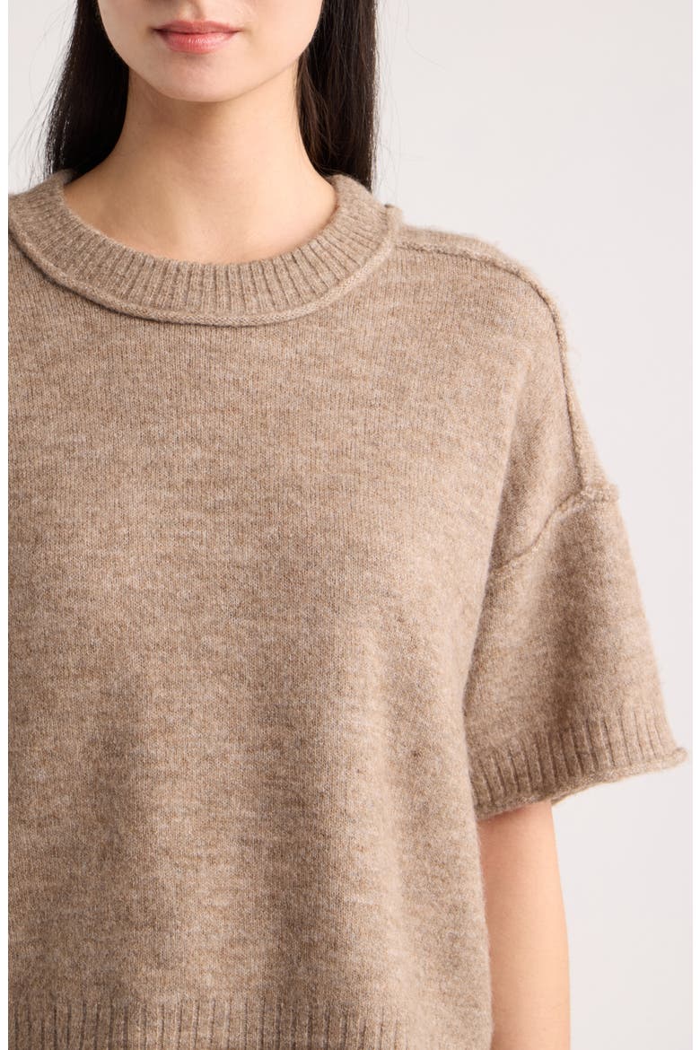 Lynne Crewneck Sweater, Alternate, color, MOCHA