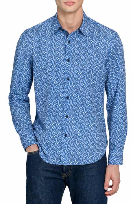 CONSTRUCT Paisley Print Stretch Dress Shirt