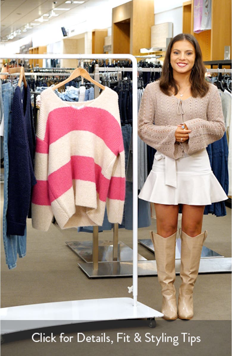 Oversize Stripe Sweater, sales video thumbnail