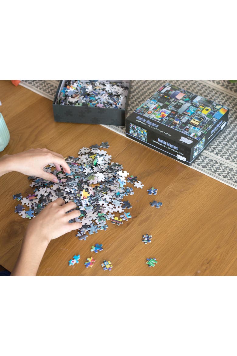 Mobile Mayhem Cell Phone Collage Puzzle | 1000 Piece Jigsaw Puzzle, Alternate, color, Multi-Color
