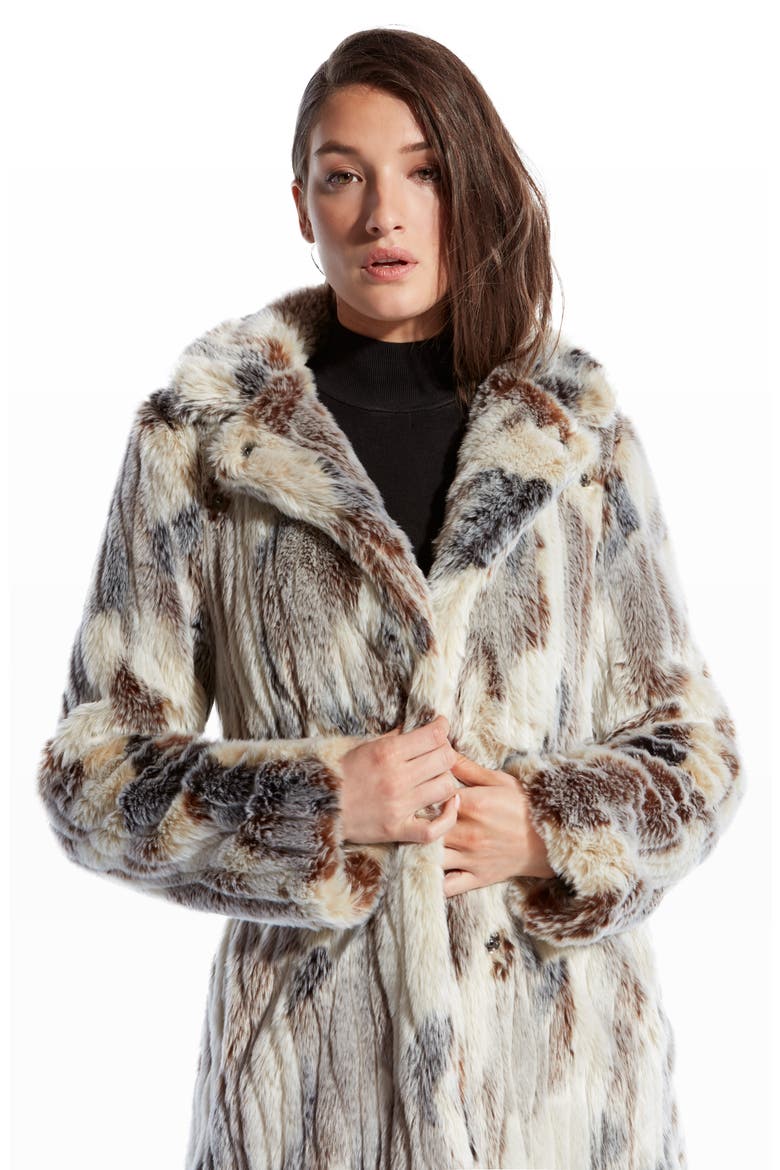 Alexa Fur Jacket, Alternate, color, AUTUMN