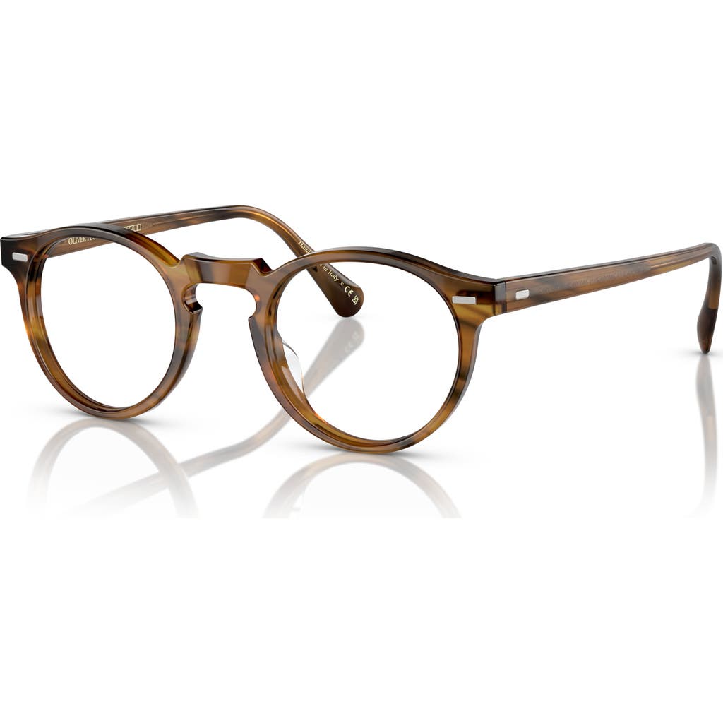 Oliver Peoples 50mm Phantos Optical Glasses In Brown