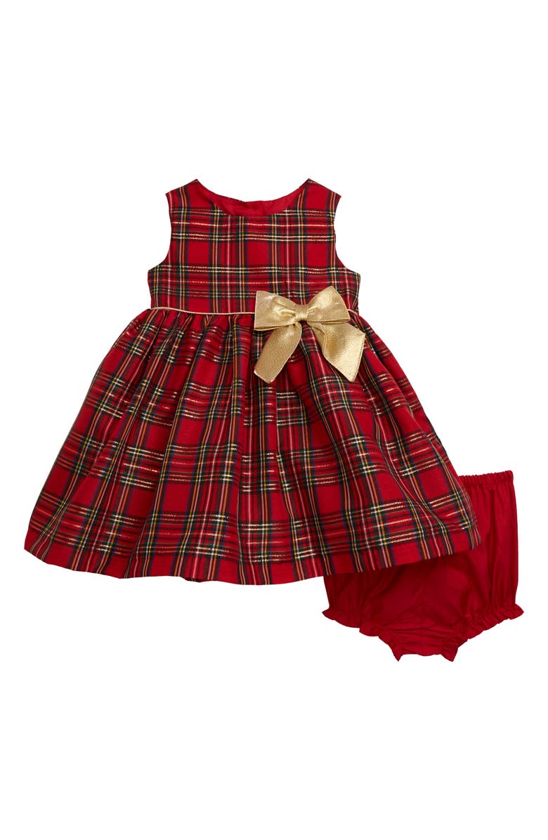 Frais Metallic Tartan Party Dress, Main, color, 