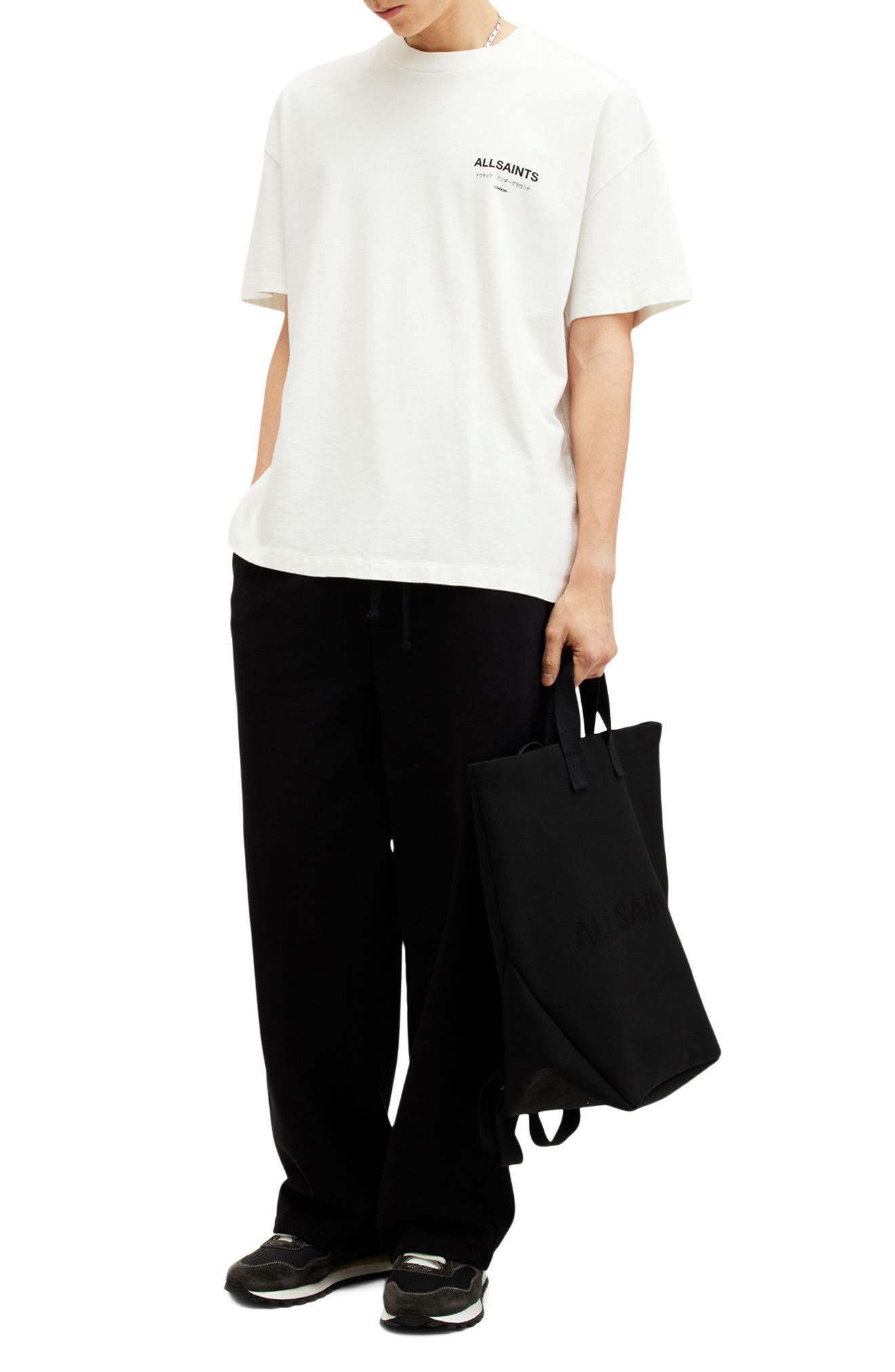 Мужские футболки AllSaints Underground Oversize Graphic T-Shirt — фото 8