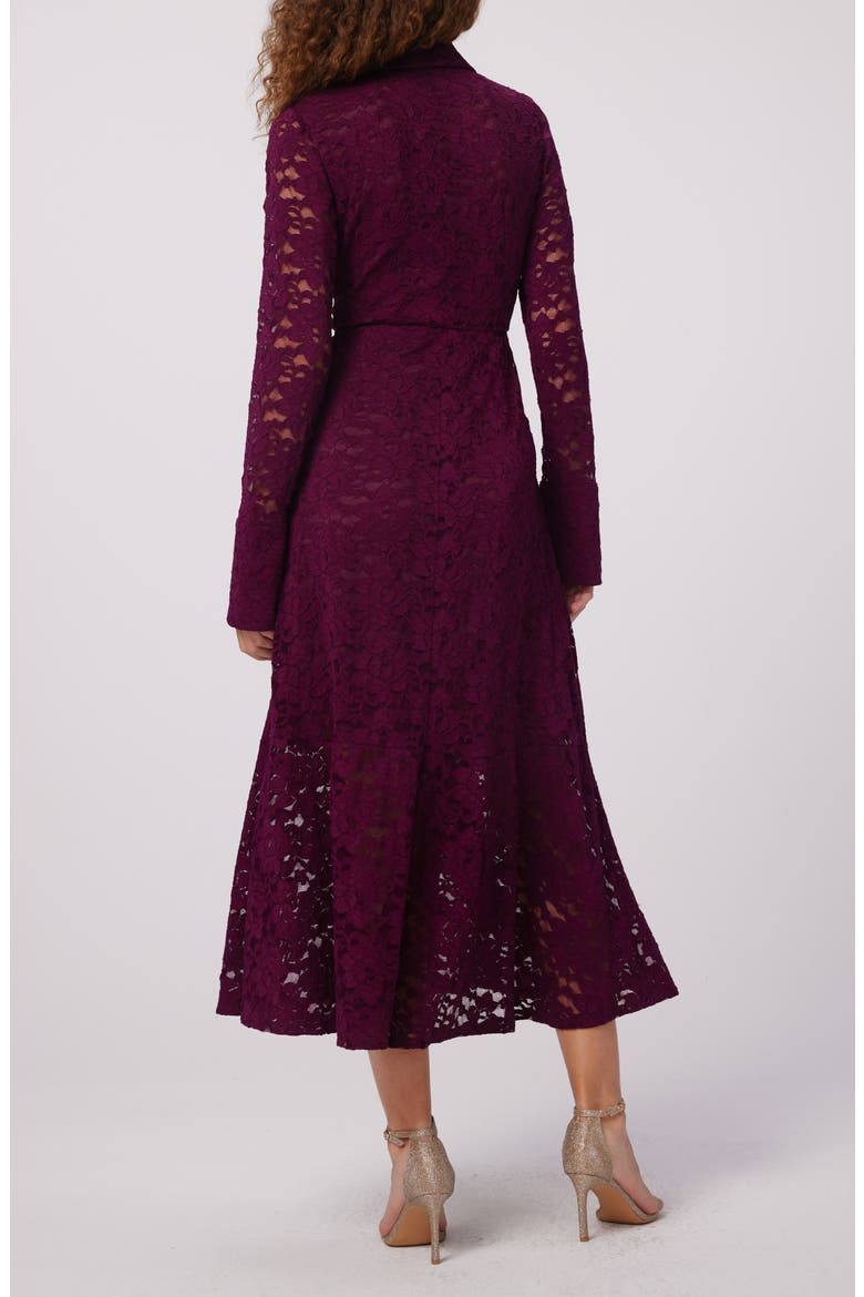 Regent Long Sleeve Lace Dress, Alternate, color, VELVET PLUM