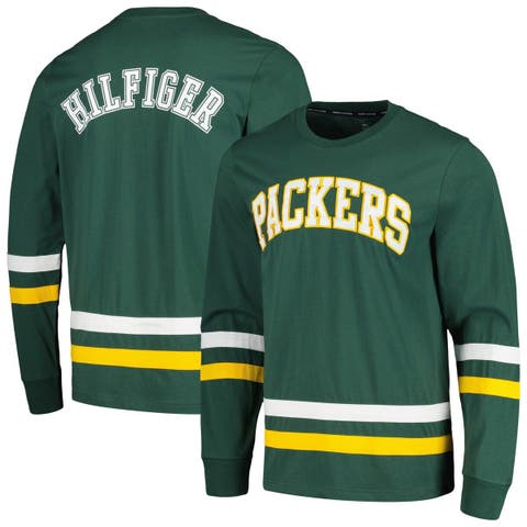 Men
s Tommy Hilfiger Green/Gold Green Bay Packers Nolan Long Sleeve T-Shirt