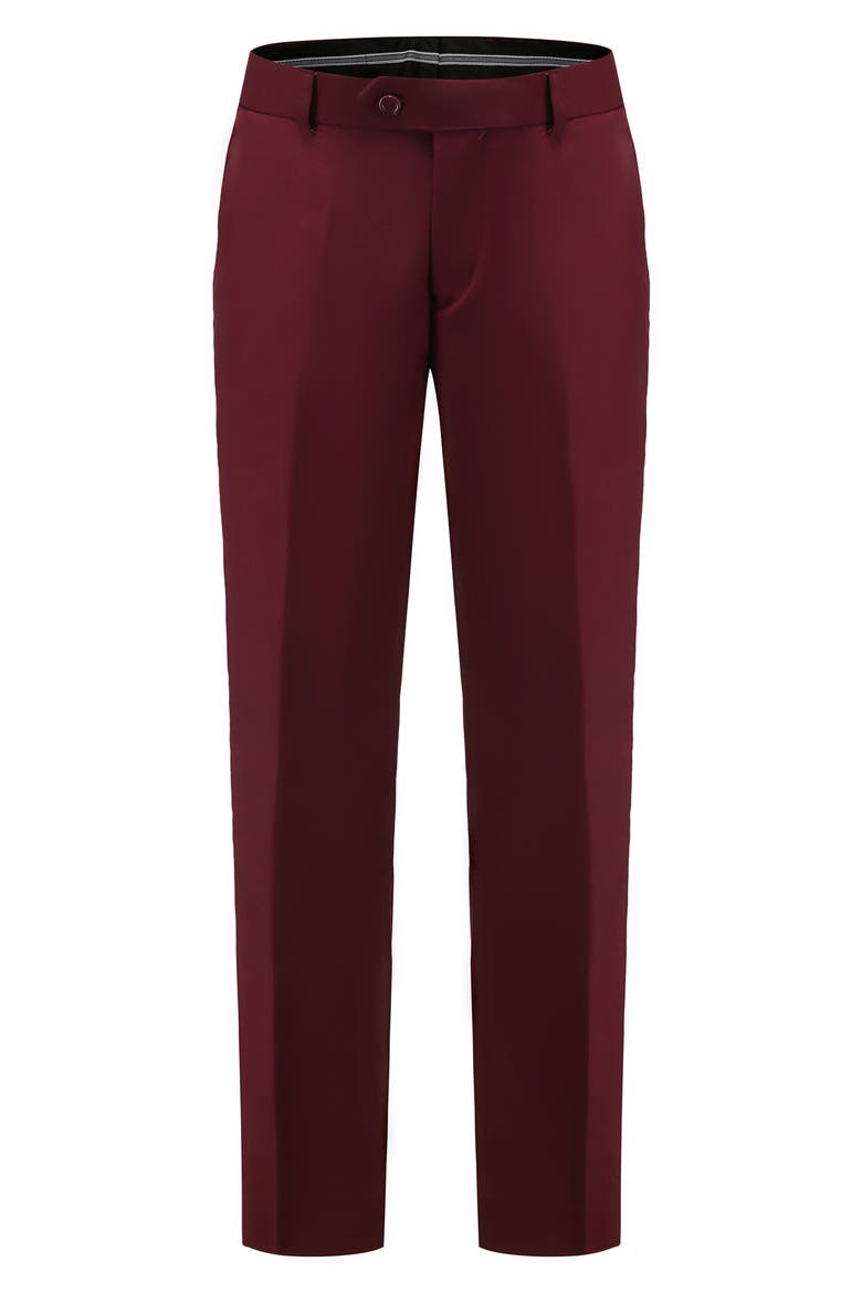 Premium Slim Fit 3-Piece Tuxedo, Alternate, color, BURGUNDY