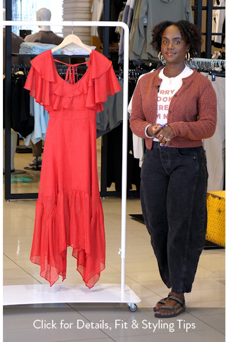 Merida Ruffle Short Sleeve Midi Dress video