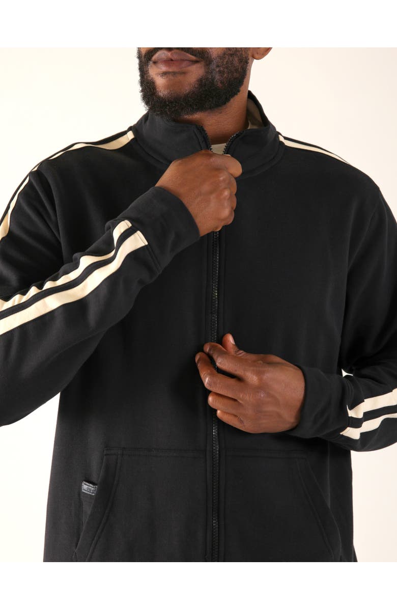 GLYDER Retro Zip Up, Alternate, color, Black/Oatmilk