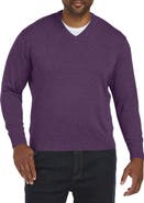 Harbor Bay by DXL Big & Tall V-Neck Pullover