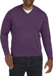 Harbor Bay by DXL Big & Tall V-Neck Pullover