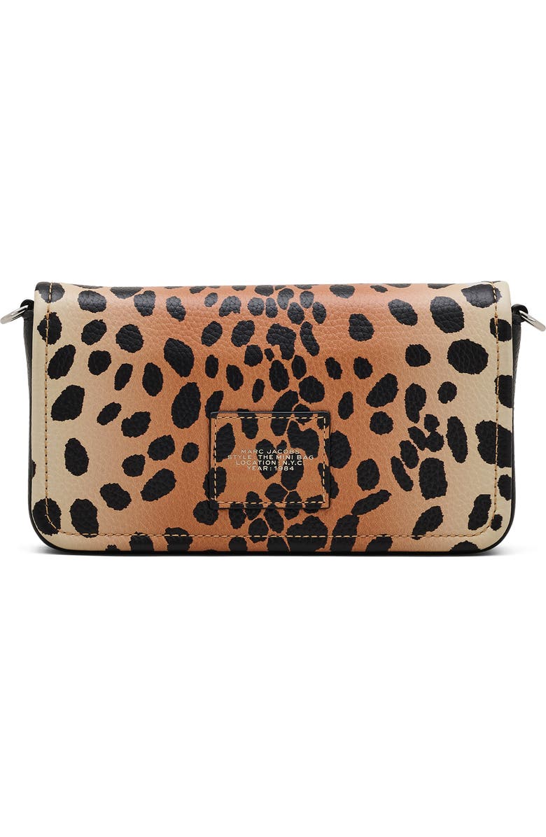 Marc Jacobs The Mini Cheetah Leather Crossbody Bag, Alternate, color,