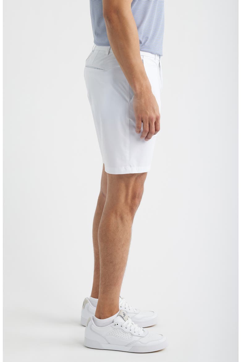 Montauk 8-Inch Flat Front Golf Shorts, Alternate, color, ARCTIC