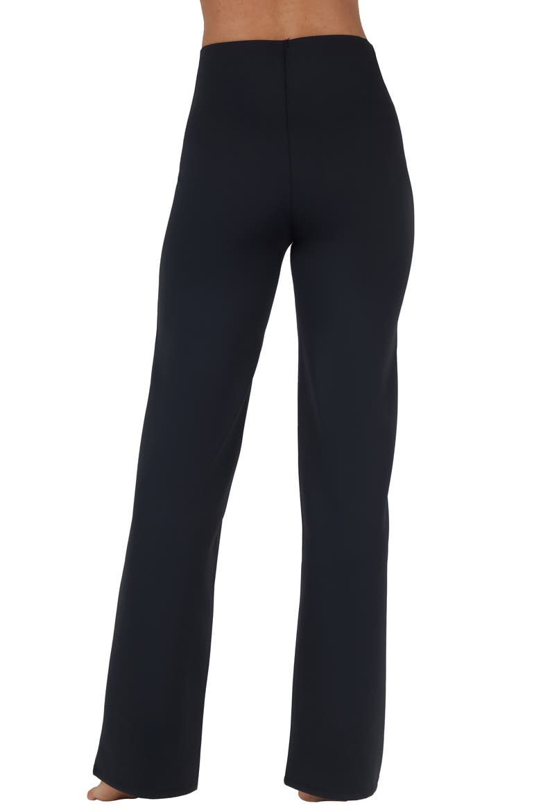 Upper West Side Pintuck Flare Pants, Alternate, color, BLACK