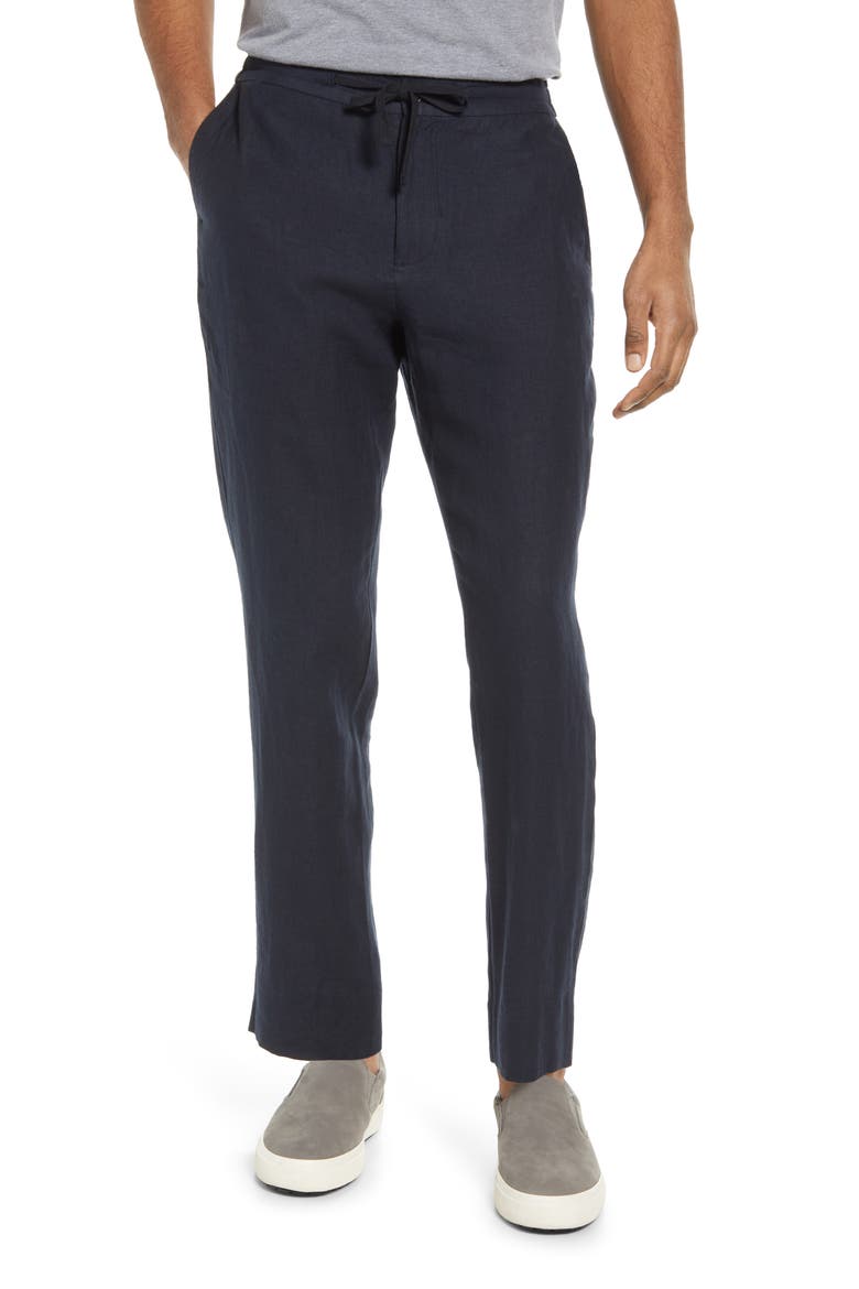 Lightweight Hemp Linen Pants, Main, color, COASTAL