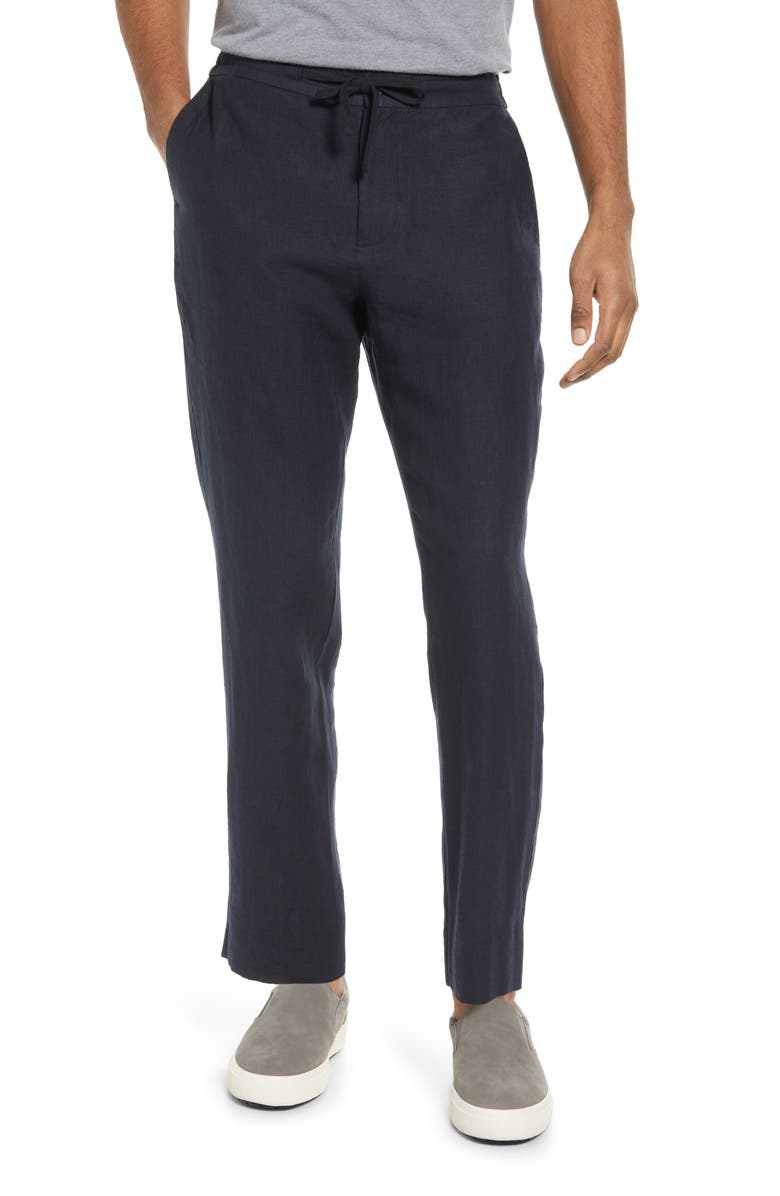 Vince Lightweight Hemp Linen Pants, Main, color, Coastal