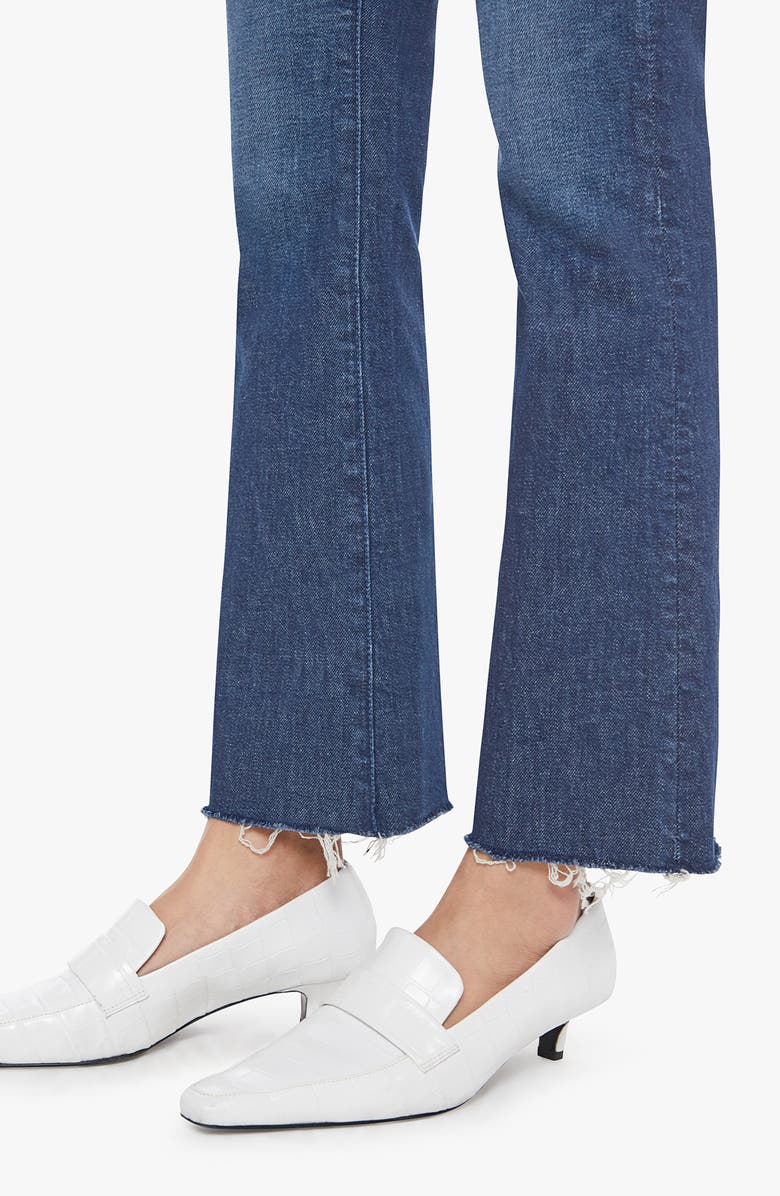 MOTHER The Hustler Fray Ankle Bootcut Jeans, Alternate, color, Kicks And Riffs