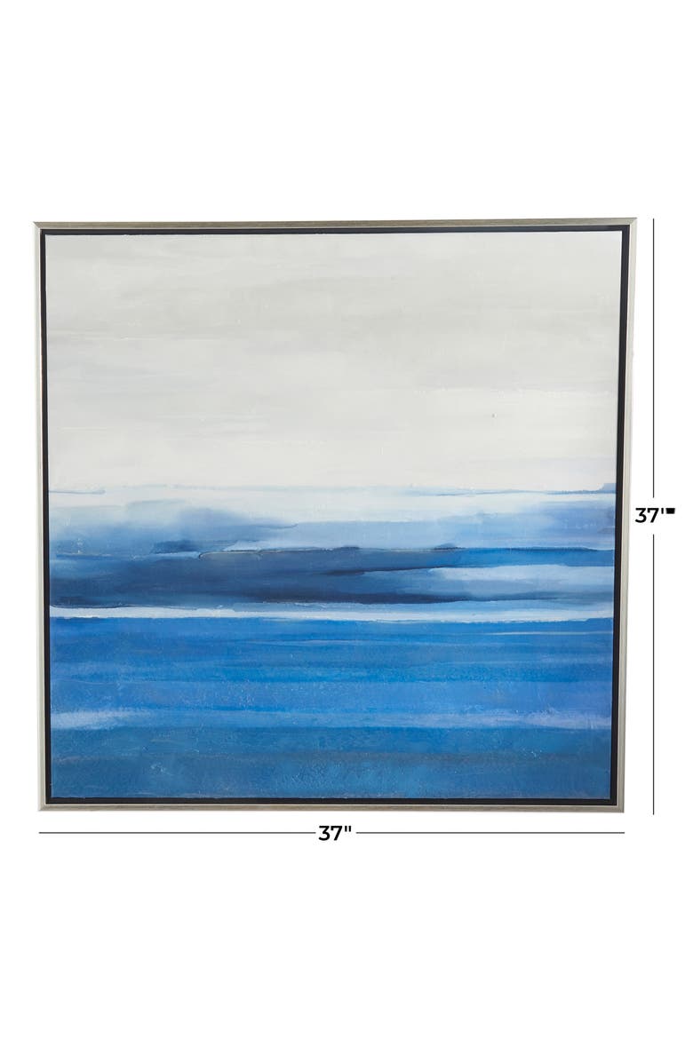 VIVIAN LUNE HOME Framed Canvas Wall Art, Alternate, color, Blue