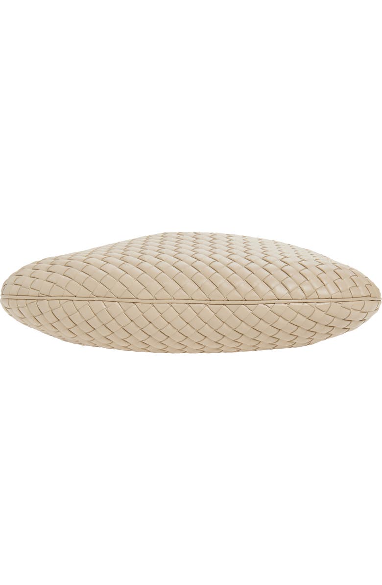 Bottega Veneta Borsa Intrecciato Leather Shoulder Bag, Alternate, color, 9614 Ecru-Muse Brass