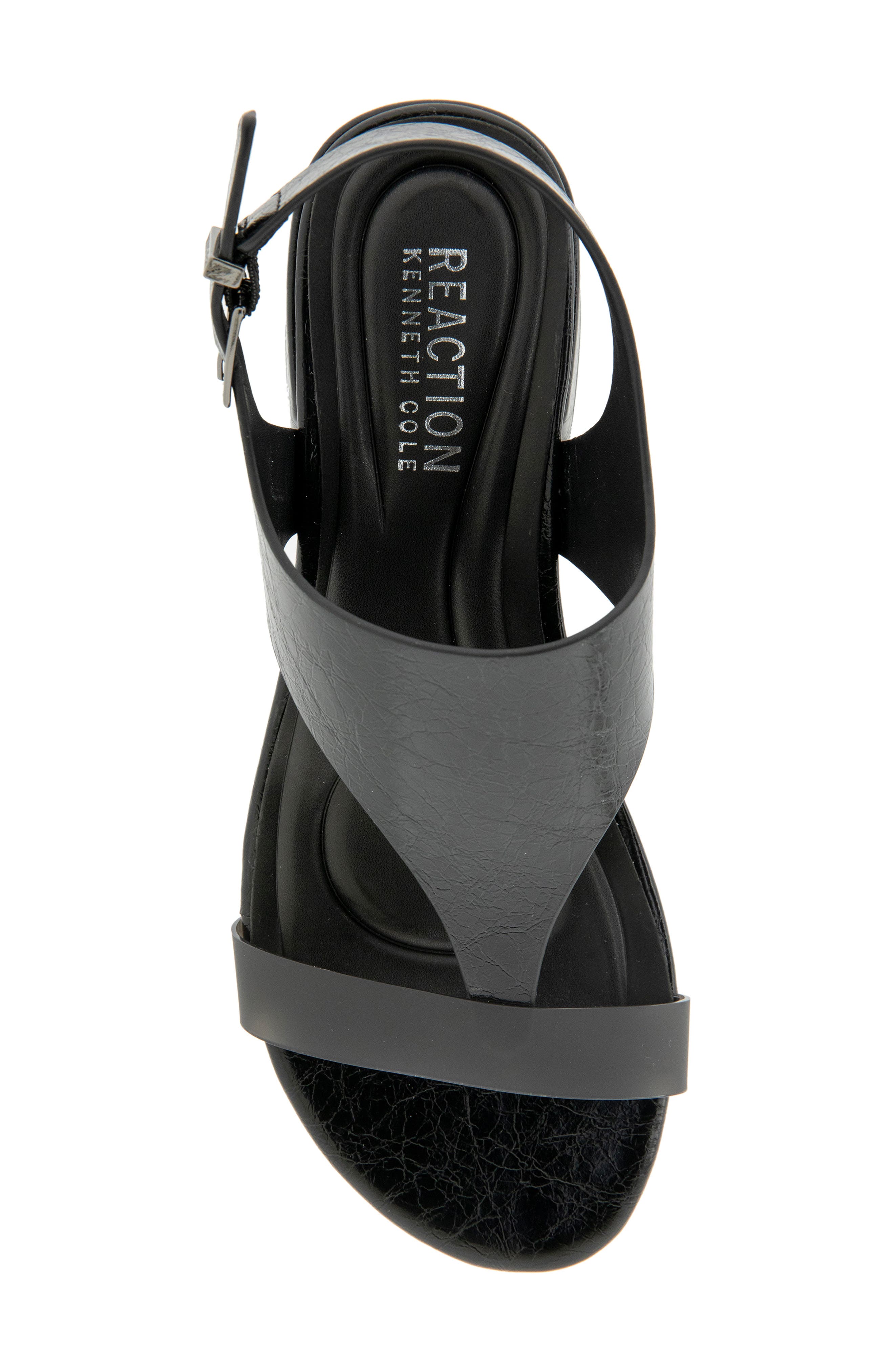 Reaction Kenneth Cole Kure Block Heel Sandal, Alternate, color, Black