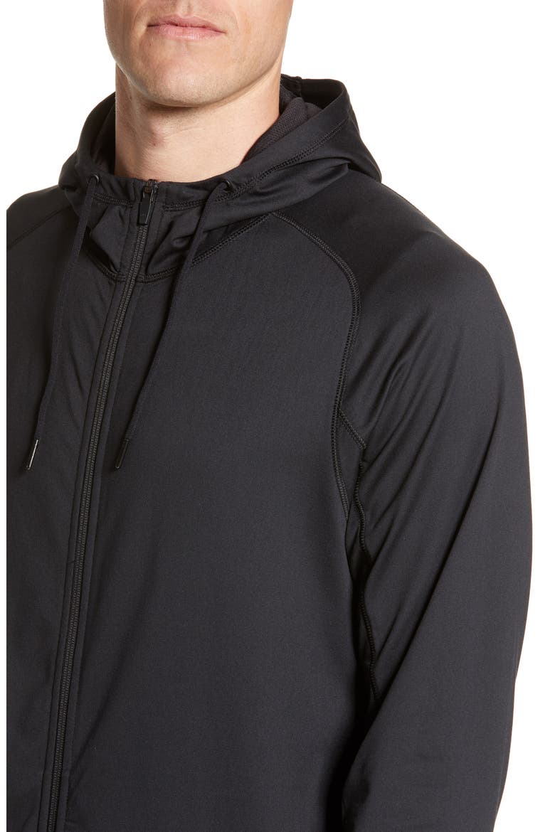 Pyrite Zip Hoodie, Alternate, color, BLACK