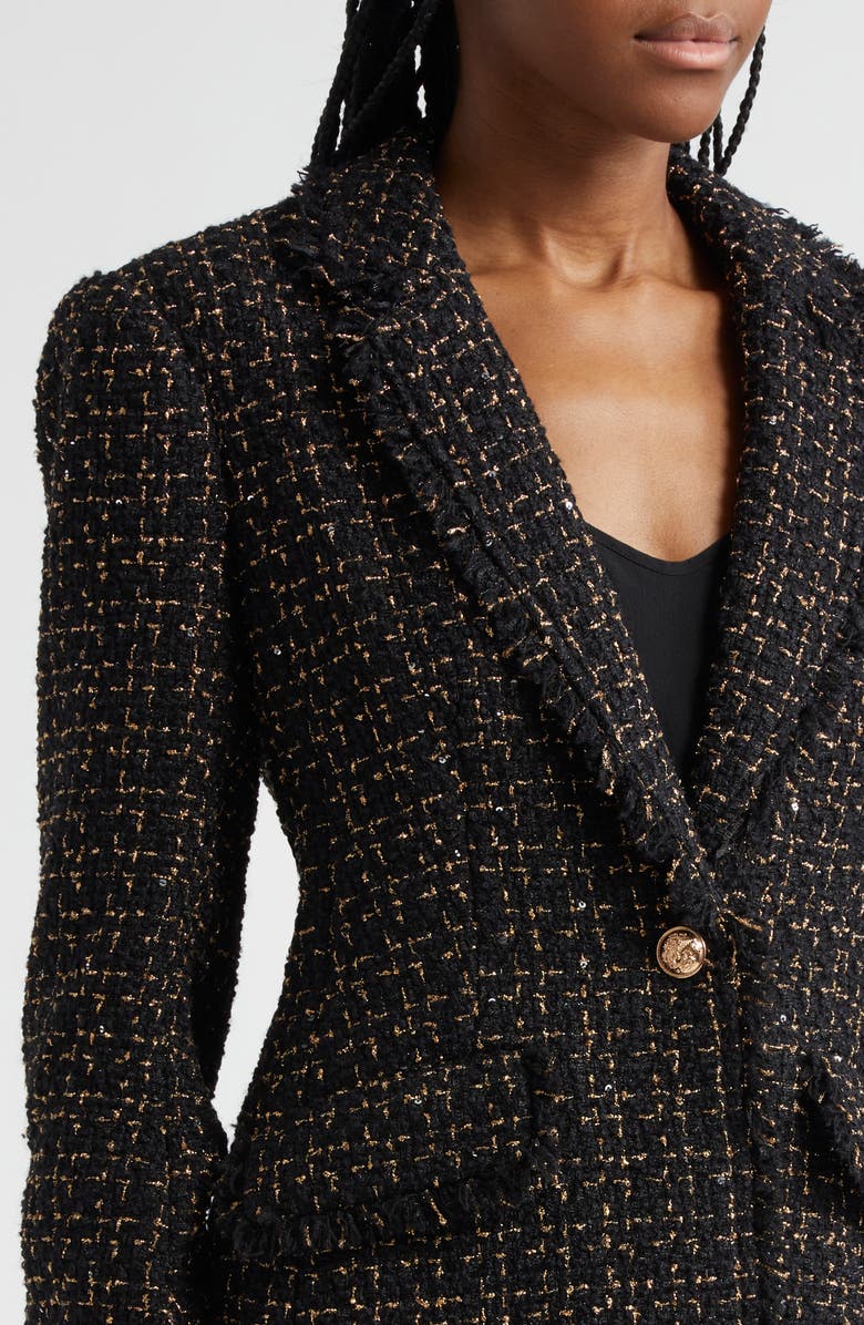 Sylvie Metallic Tweed Blazer