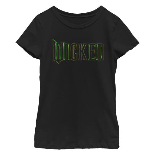 Girl's Wicked Official Logo  Graphic T-Shirt in Black Classic Logo  product