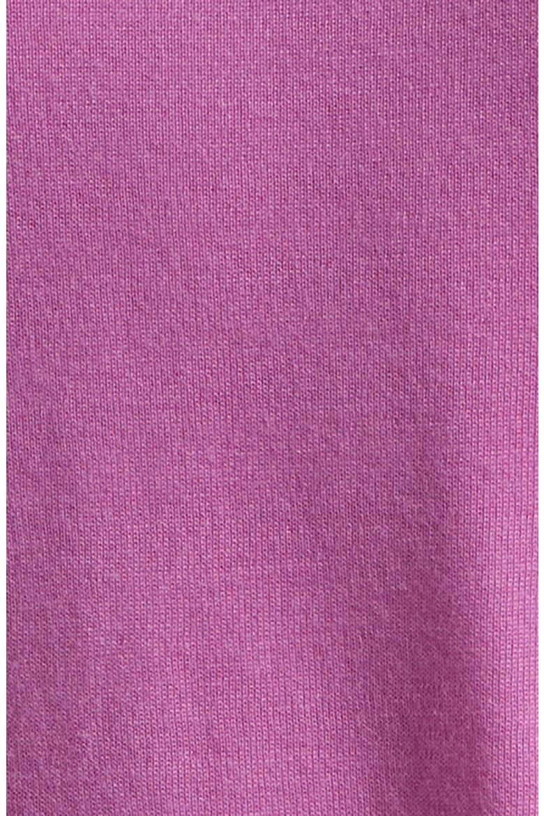 Honor Short Sleeve Cashmere Crewneck Sweater, Alternate, color, WILD ORCHID