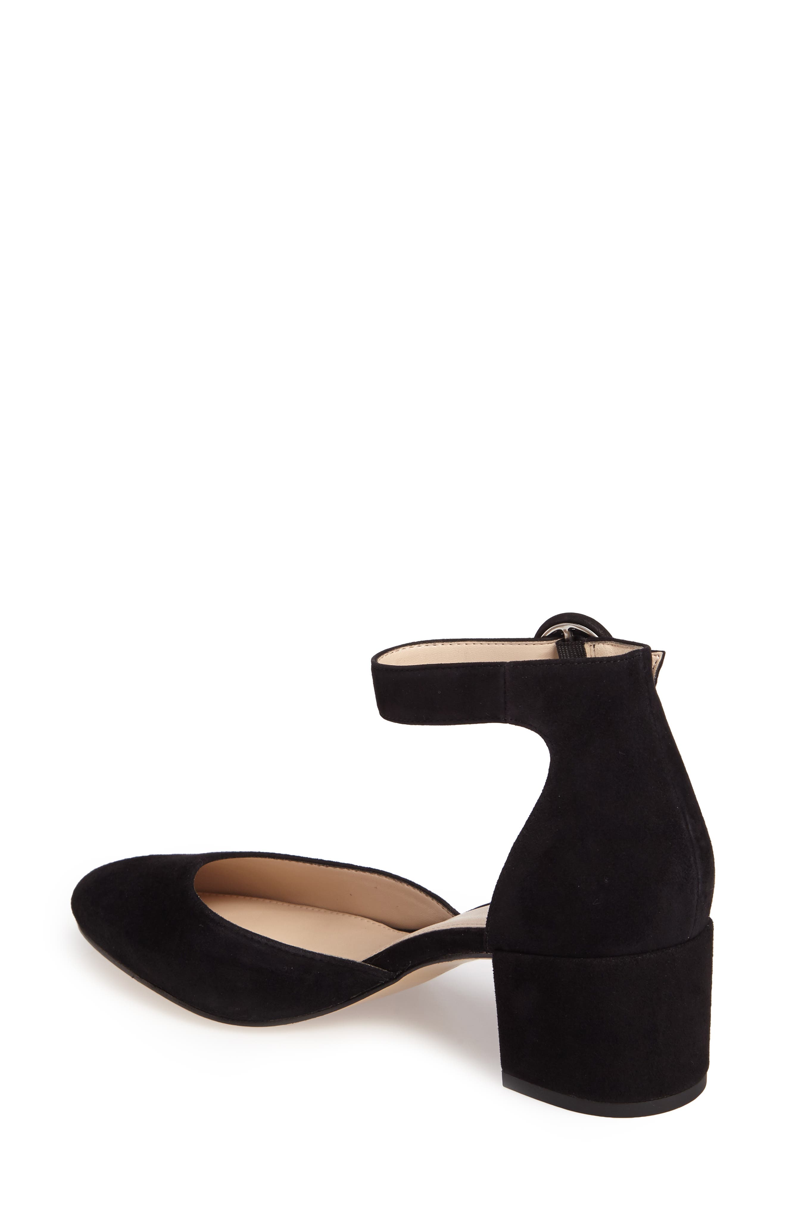 Uma d'Orsay Pump, Alternate, color, BLACK LEATHER